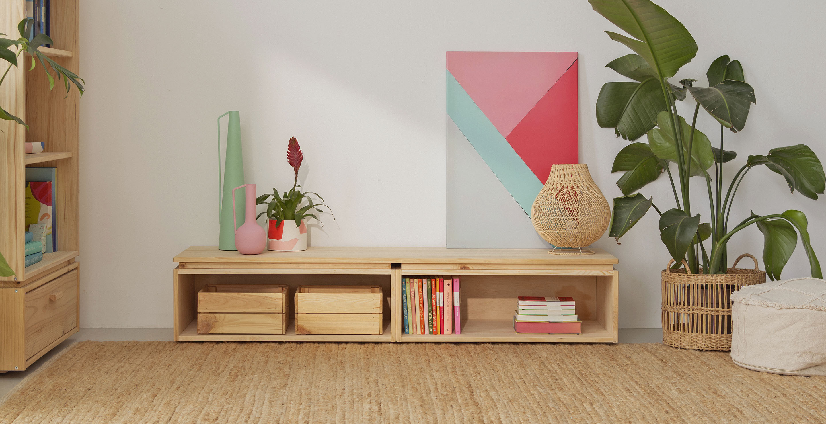 LIBE&AIKA<br />Nouveaux meubles TV<br />avec module creux